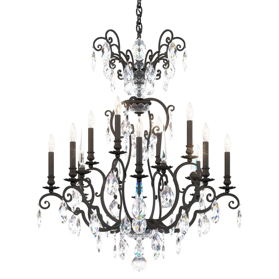 Schonbek Renaissance Nouveau 12 Light 32" Wide Crystal Chandelier with Clear Heritage Crystal Accents - Image 1