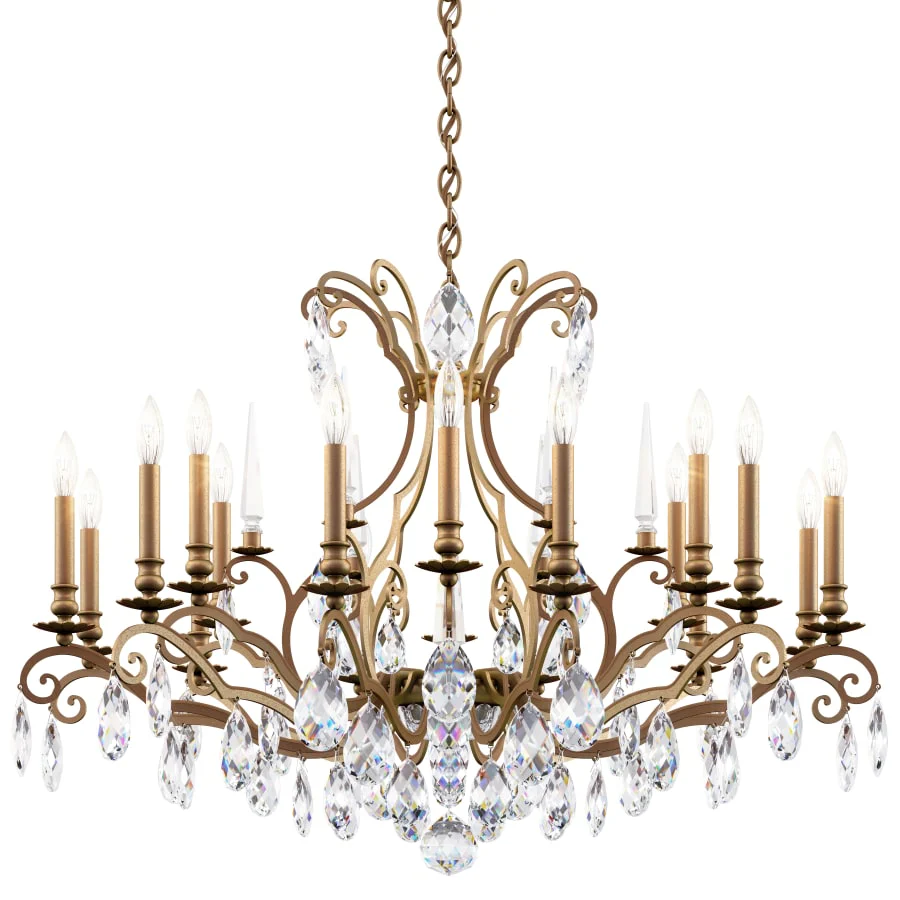 Schonbek Renaissance Nouveau 18 Light 40" Wide Crystal Chandelier with Clear Heritage Crystal Accents - Image 1