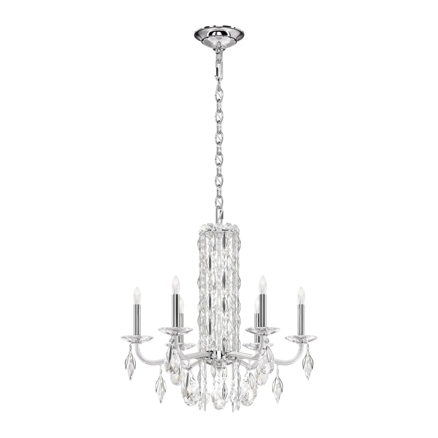 Schonbek Sarella 6 Light 25" Wide Crystal Chandelier with Heritage Crystals - Image 1