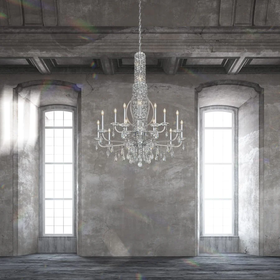 Schonbek Sarella 10 Light 41" Wide Crystal Chandelier with Heritage Crystals - Image 2