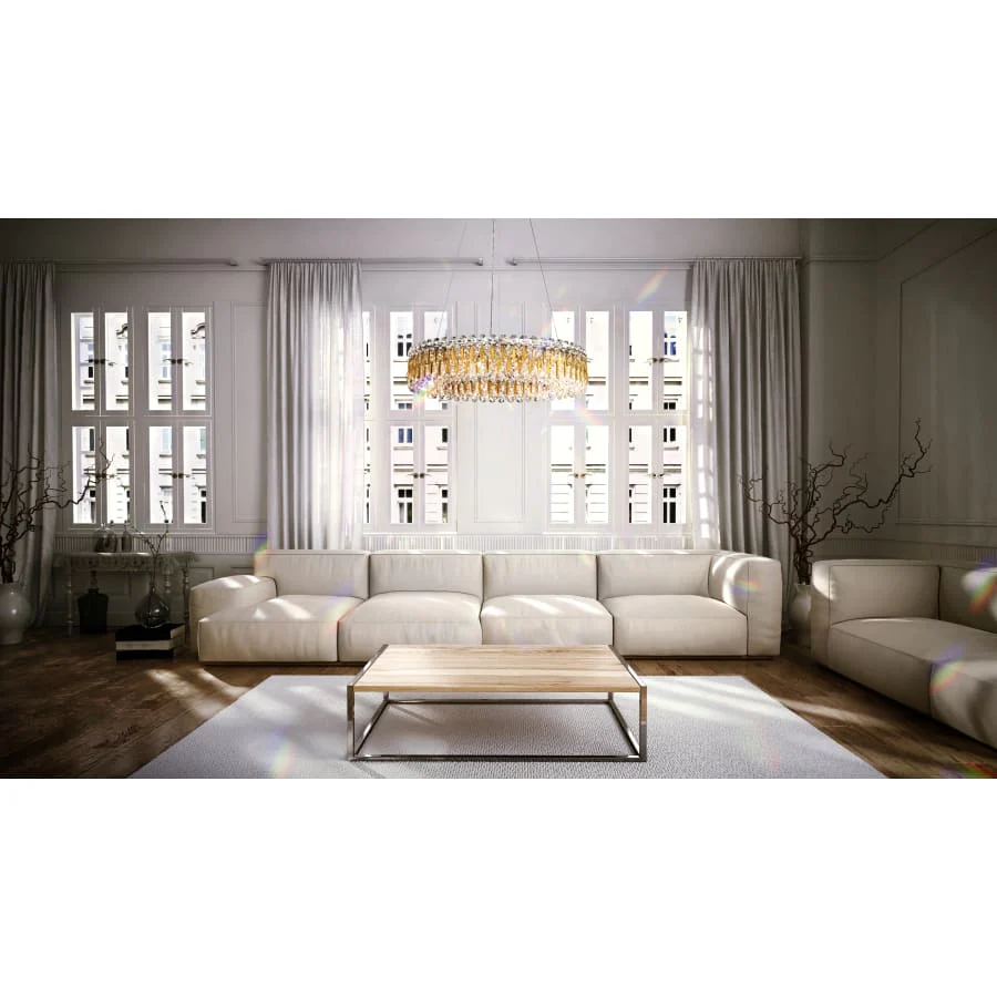 Schonbek Sarella 12 Light 24" Wide Crystal Pendant with Heritage Crystals - Image 2
