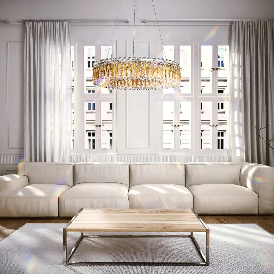 Schonbek Sarella 12 Light 24" Wide Crystal Pendant with Swarovski Crystals - Image 3