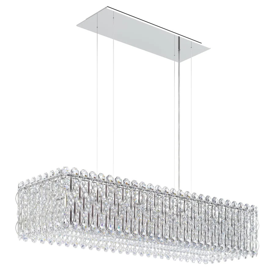 Schonbek Sarella 13 Light 37" Wide Crystal Linear Pendant with Heritage Crystals - Image 1