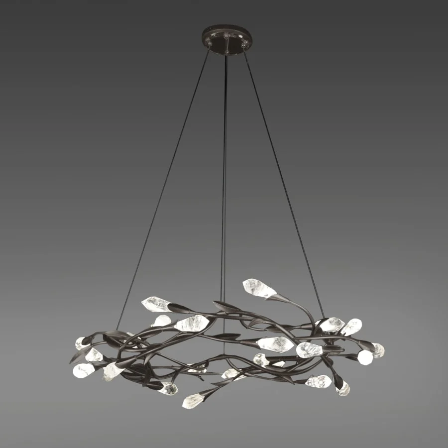 Schonbek Secret Garden 36" Wide LED Crystal Ring Chandelier - Image 3