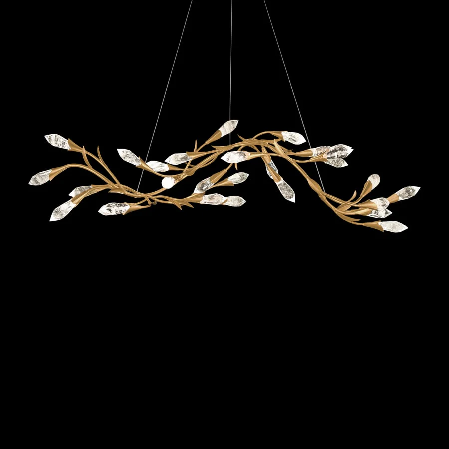 Schonbek Secret Garden 57" Wide LED Crystal Linear Chandelier - Image 1