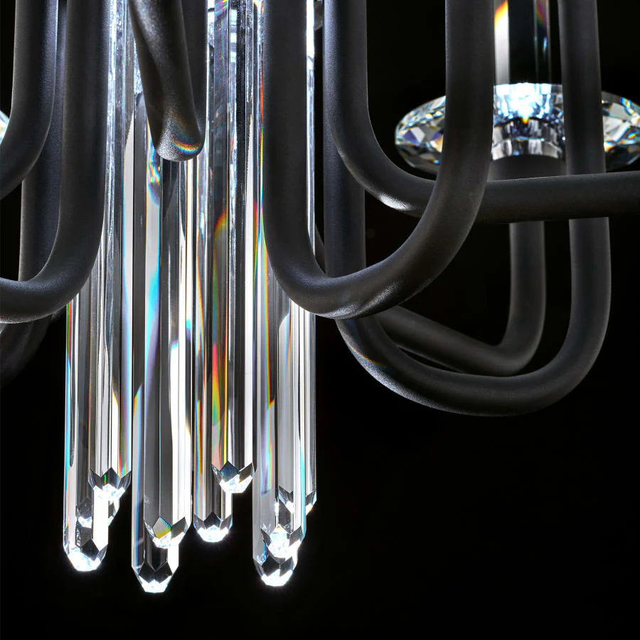 Schonbek Calliope 12 Light 24" Wide LED Crystal Candle Style Chandelier - Image 3