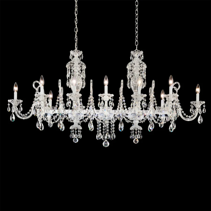 Schonbek Sterling Linear 12 Light 58" Wide Crystal Linear Chandelier - Image 2