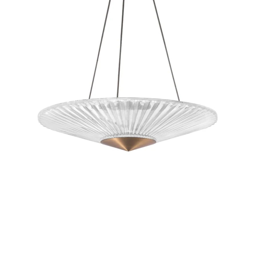 Schonbek Origami 24" Wide LED Crystal Pendant - Image 1