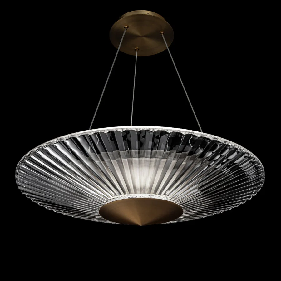 Schonbek Origami 24" Wide LED Crystal Pendant - Image 2