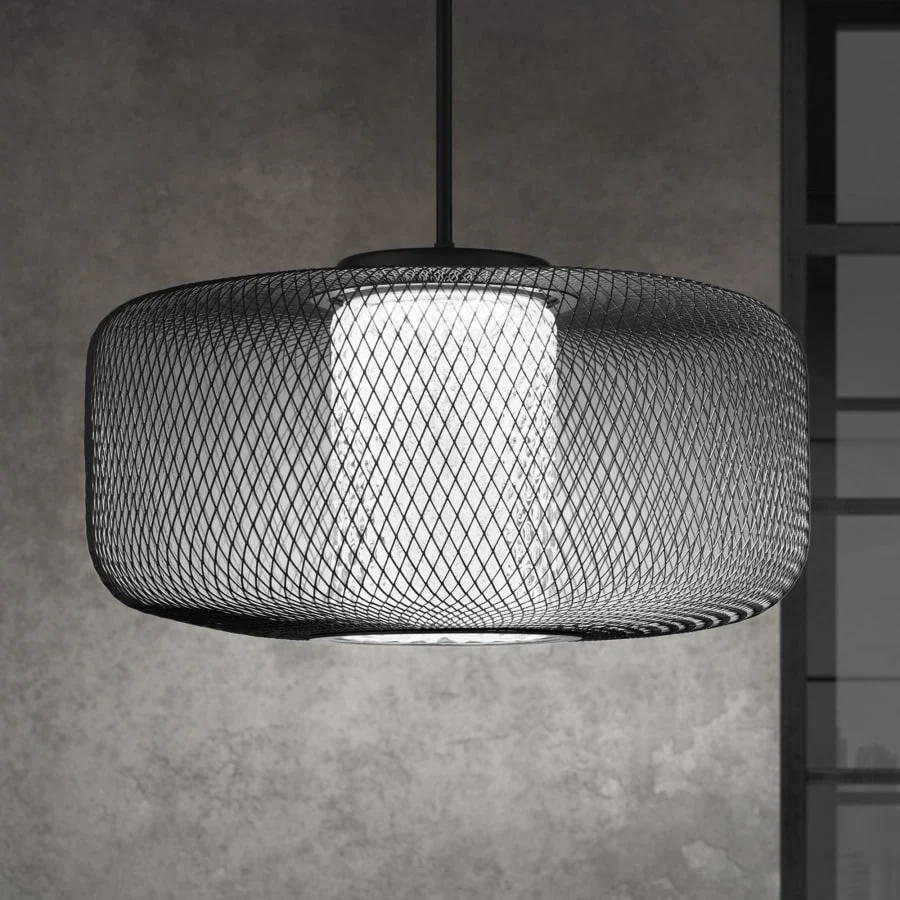 Schonbek Kodo 32" Wide LED Drum Chandelier - Image 1