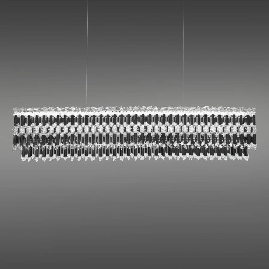 Schonbek Tahitian 48" Wide LED Crystal Linear Chandelier - Image 1