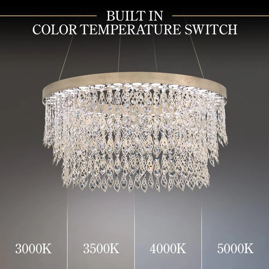 Schonbek Pavona 36" Wide LED Crystal Drum Chandelier - Image 2