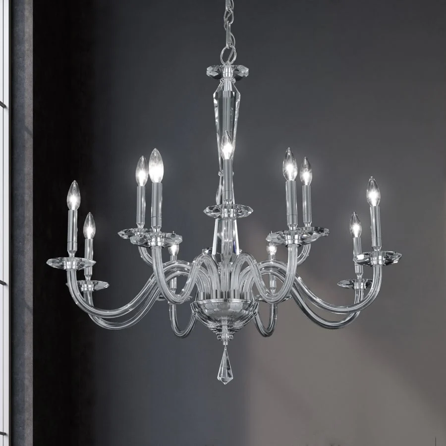Schonbek Habsburg 12 Light 35" Wide Taper Candle Style Chandelier - Image 2