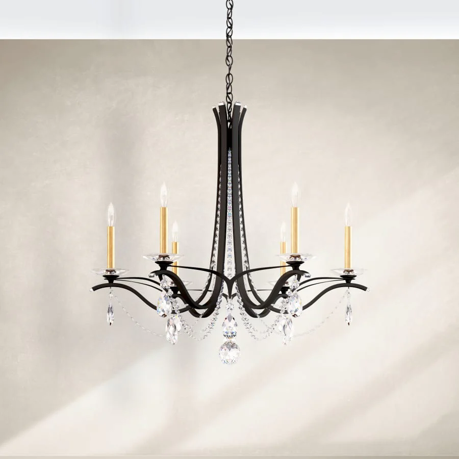 Schonbek Vesca 6 Light 33" Wide Crystal Chandelier with Heritage Crystals - Image 2