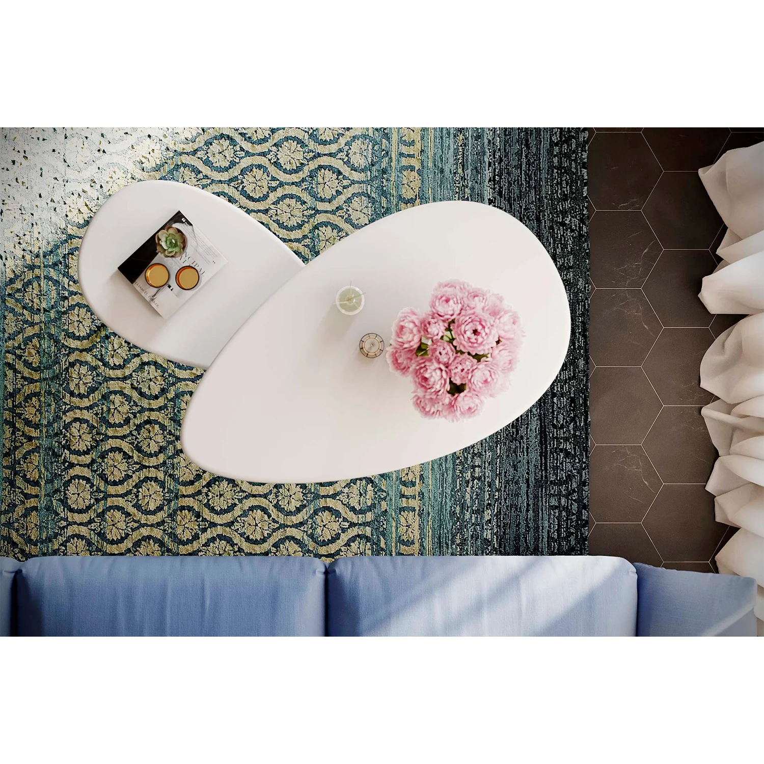 طقم ترابيزات قهوة - قطعتين- SHAM104 - Image 3