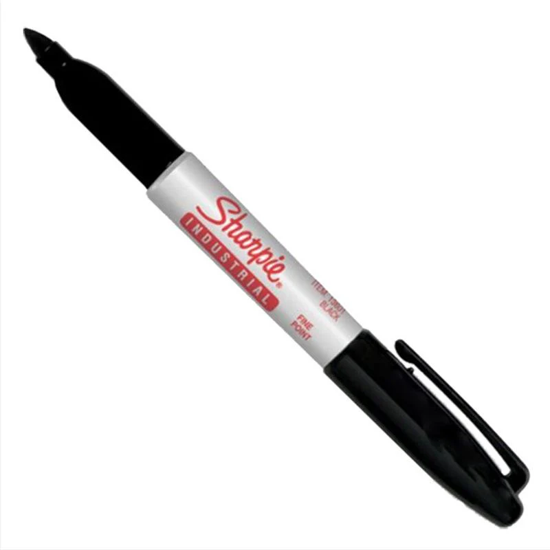 Permanent Ink Industrial Label Marking Pen – Fine Point