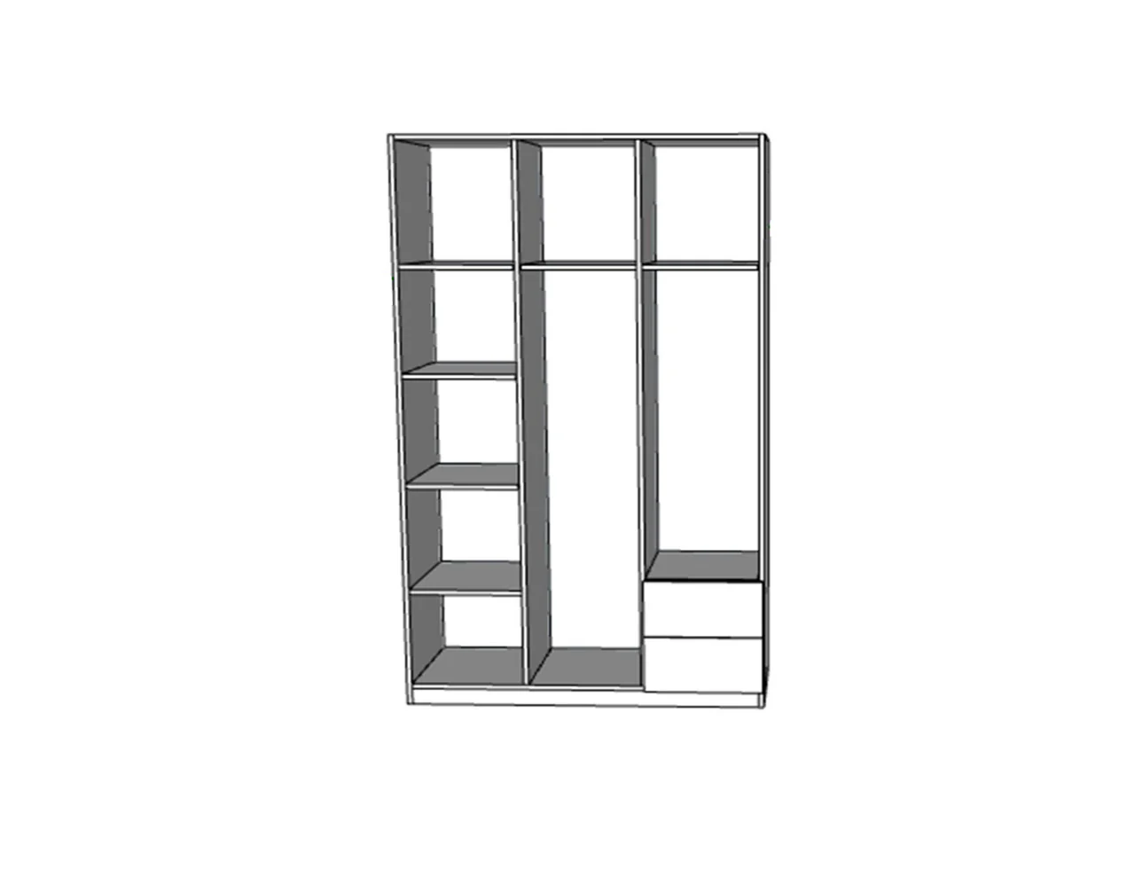دولاب 210×120سم - SHR340 - Image 2