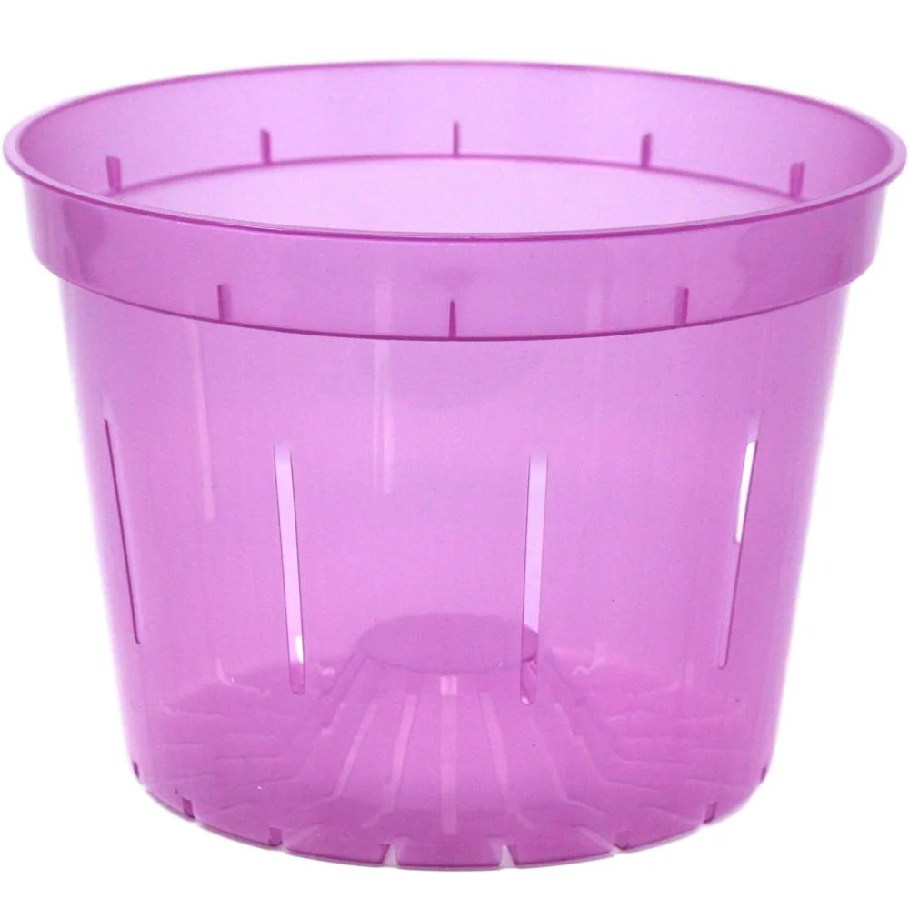 10" Rose Quartz Slotted Orchid Pot - Image 2
