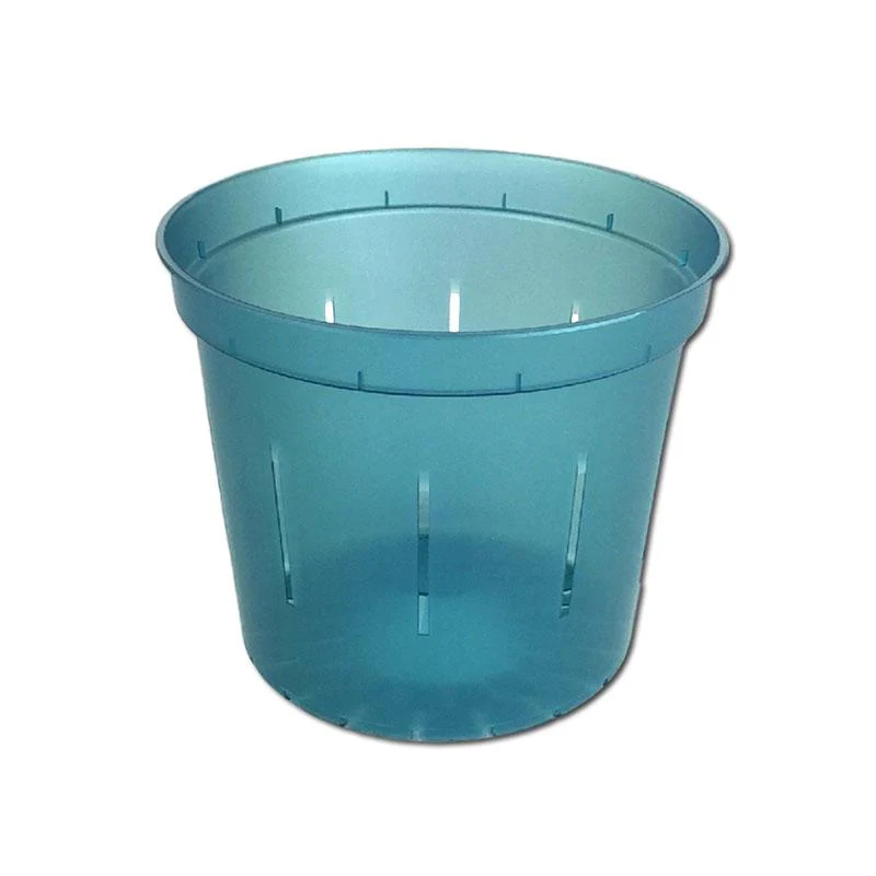 4" Blue Sapphire Slotted Orchid Pot - Image 2