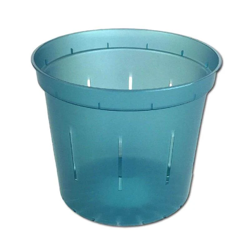 5" Blue Sapphire Slotted Orchid Pot - Image 2