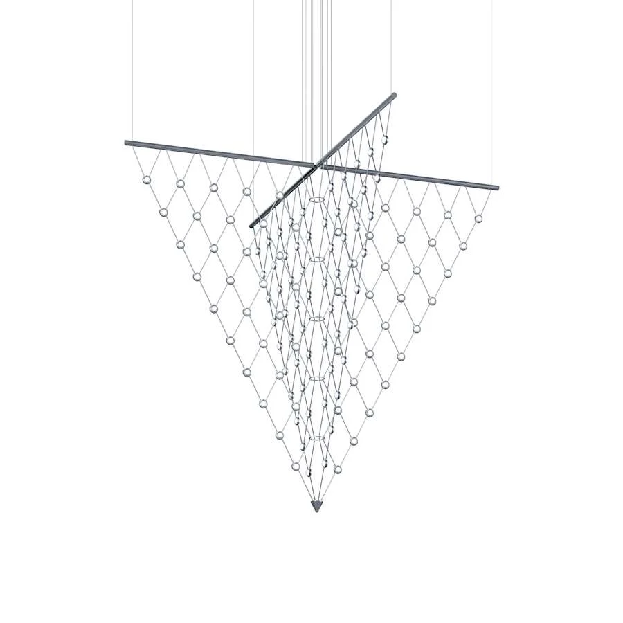 Sonneman Constellation Galaxy Matrix 2 Light 58" Wide LED Suspension Multi Light Pendant - Image 1