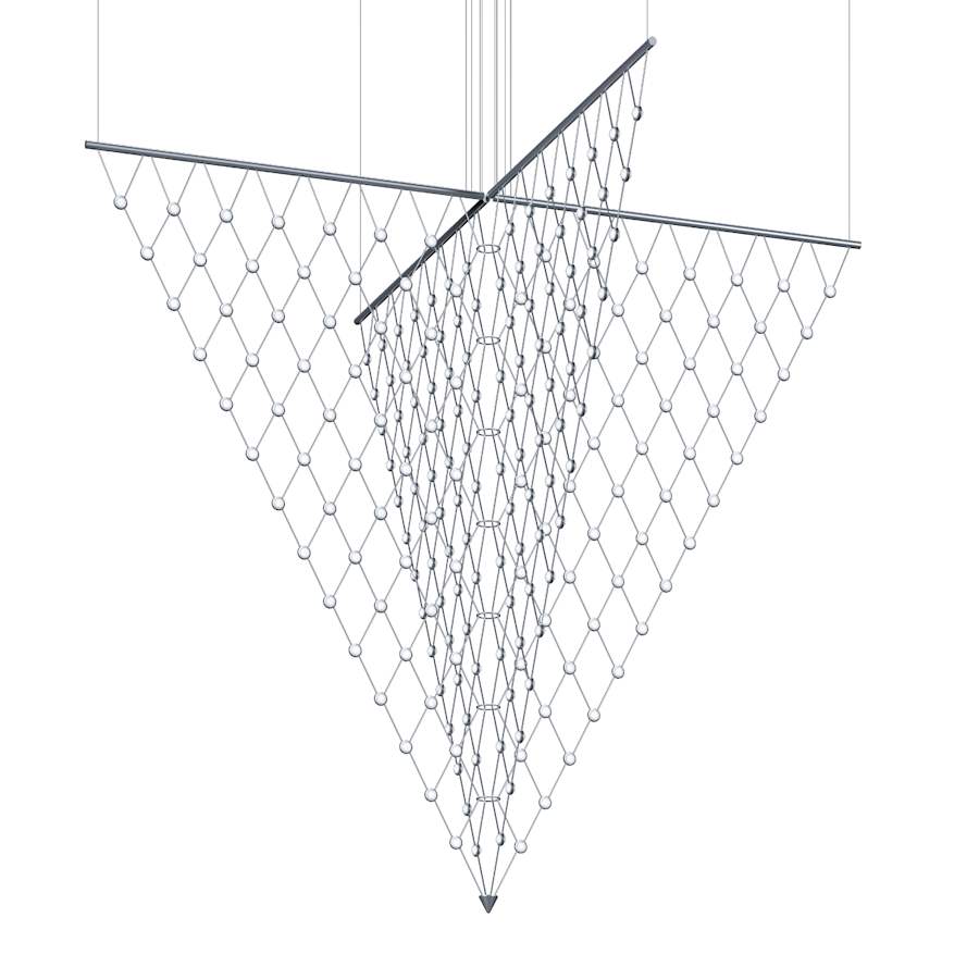 Sonneman Constellation Galaxy Matrix 4 Light 78" Wide LED Suspension Multi Light Pendant - Image 1
