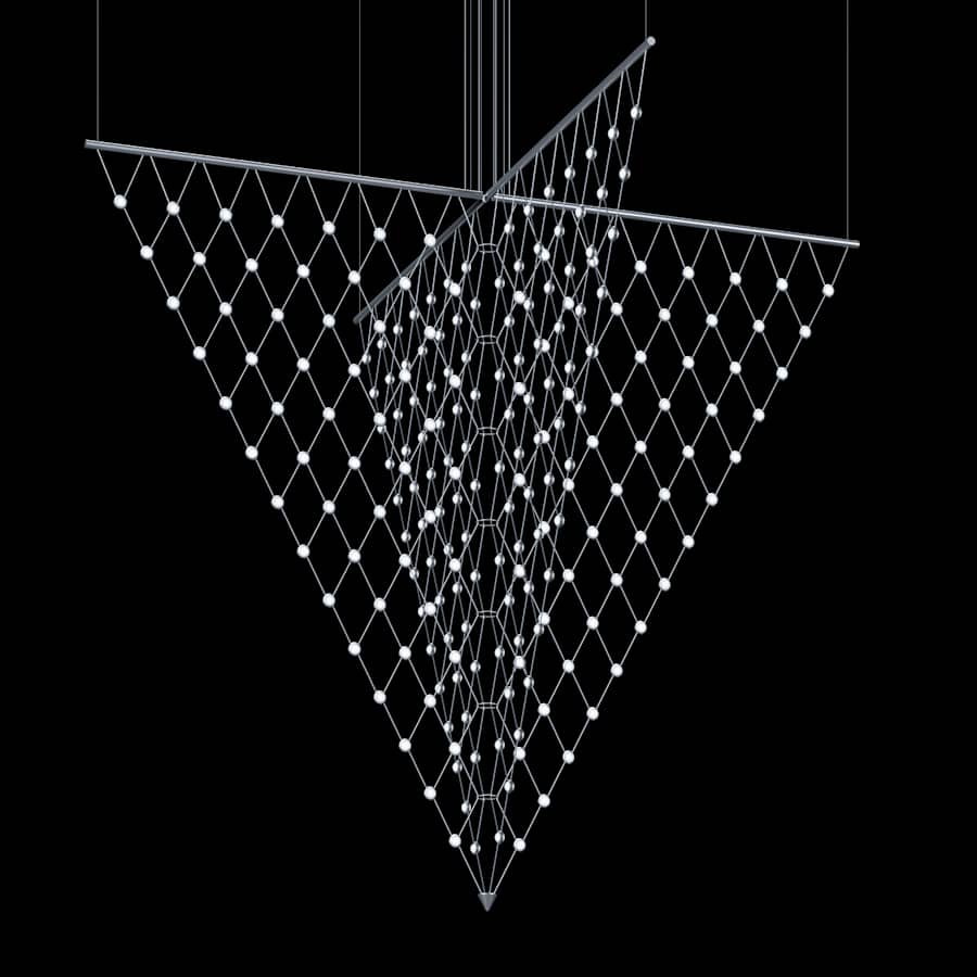 Sonneman Constellation Galaxy Matrix 4 Light 78" Wide LED Suspension Multi Light Pendant - Image 2