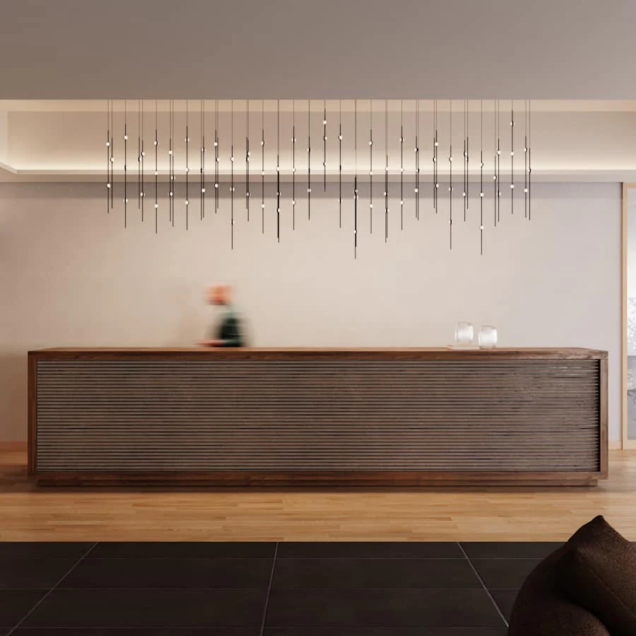 Sonneman Constellation 12" Wide LED Multi Light Pendant with White Optical Acrylic Shades and 240" Cable - 2700K - Image 2