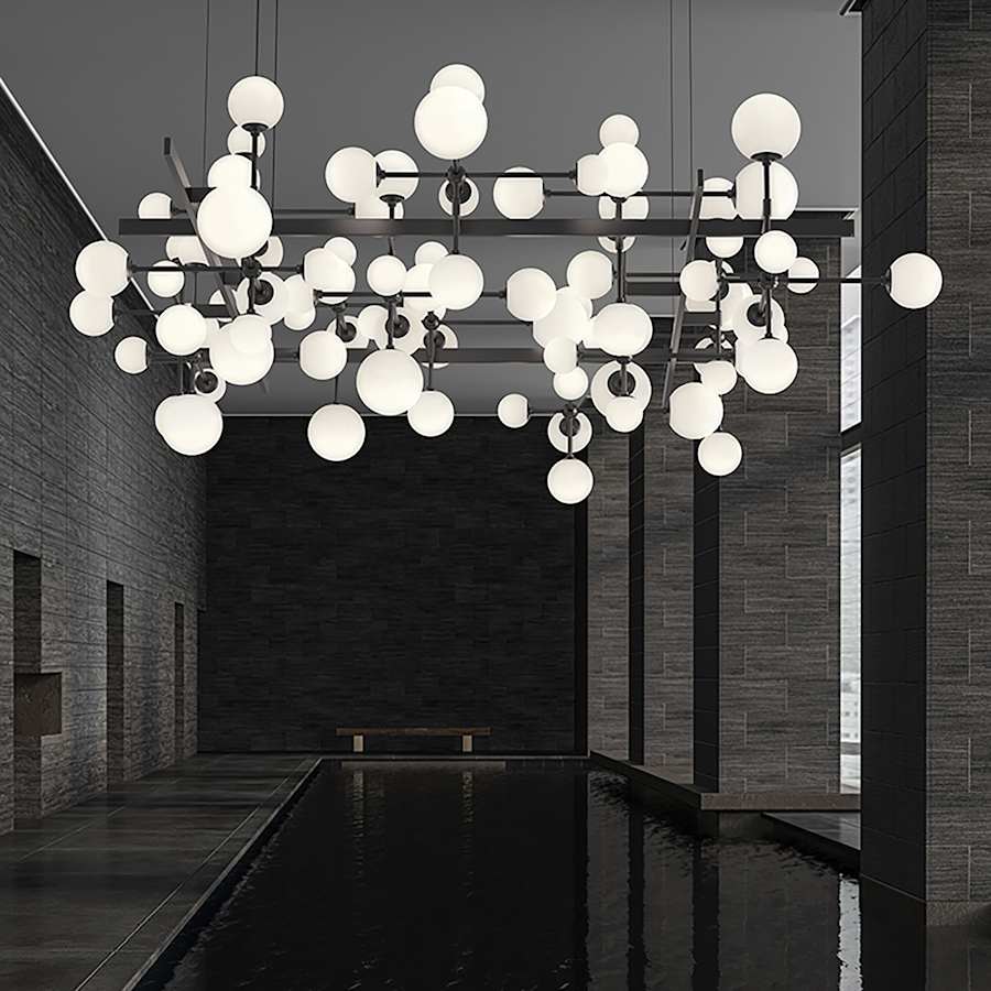 Sonneman Nebula 48 Light 61" Wide LED Abstract Chandelier - Image 2