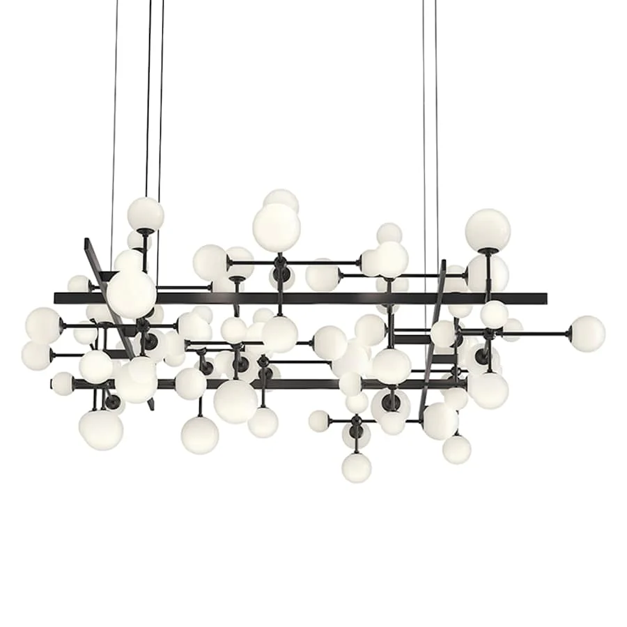 Sonneman Nebula 31 Light 80" Wide LED Abstract Chandelier - Image 1