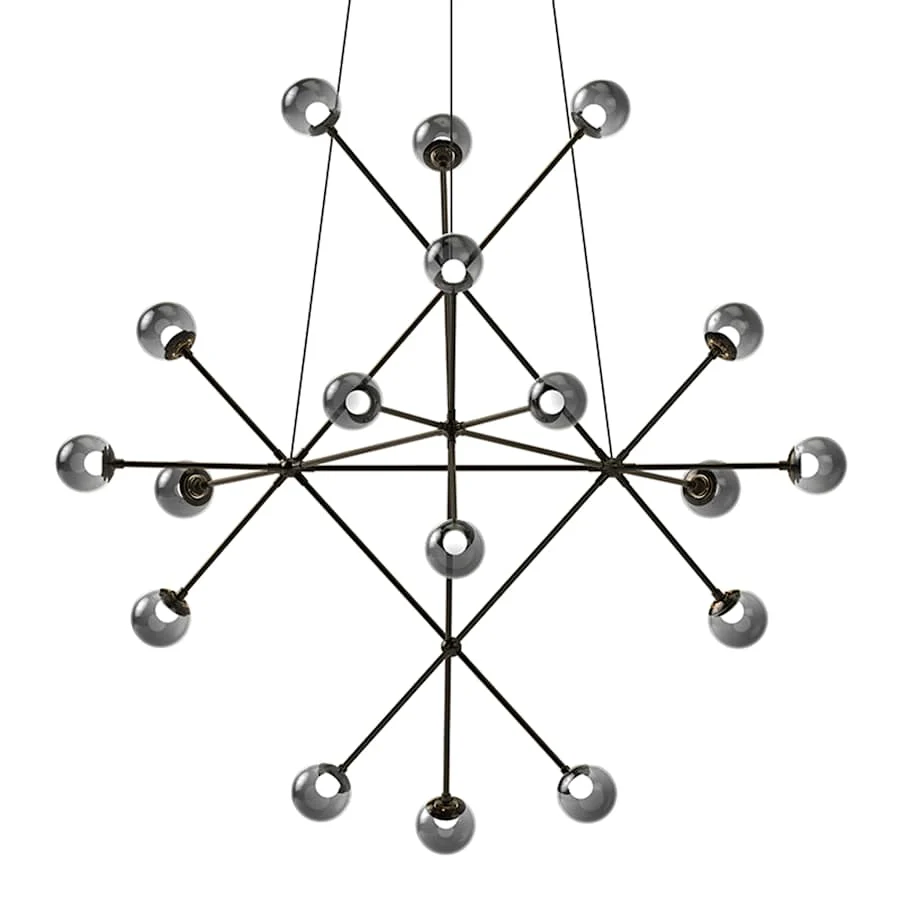 Sonneman Proton 18 Light 40" Wide LED Chandelier - Image 1