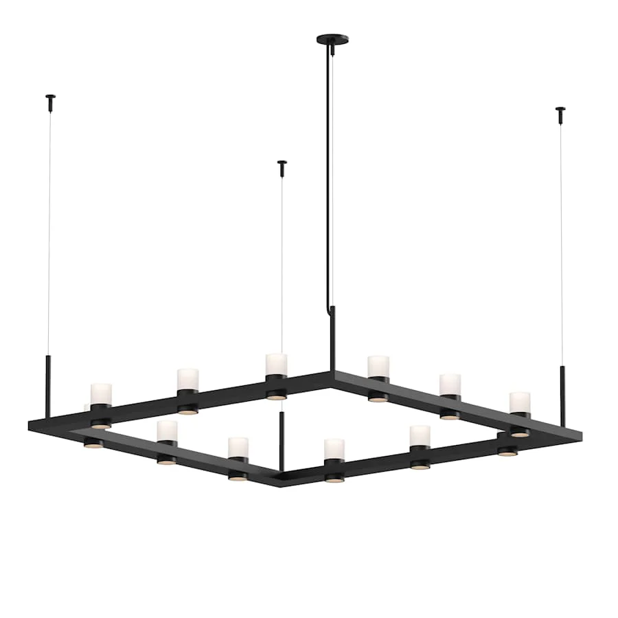 Sonneman Intervals 56" Wide Pillar Candle Chandelier - Image 1