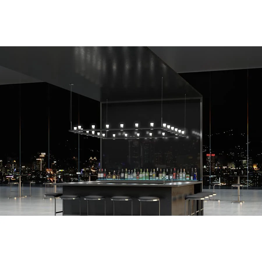 Sonneman Intervals 56" Wide Pillar Candle Chandelier - Image 2