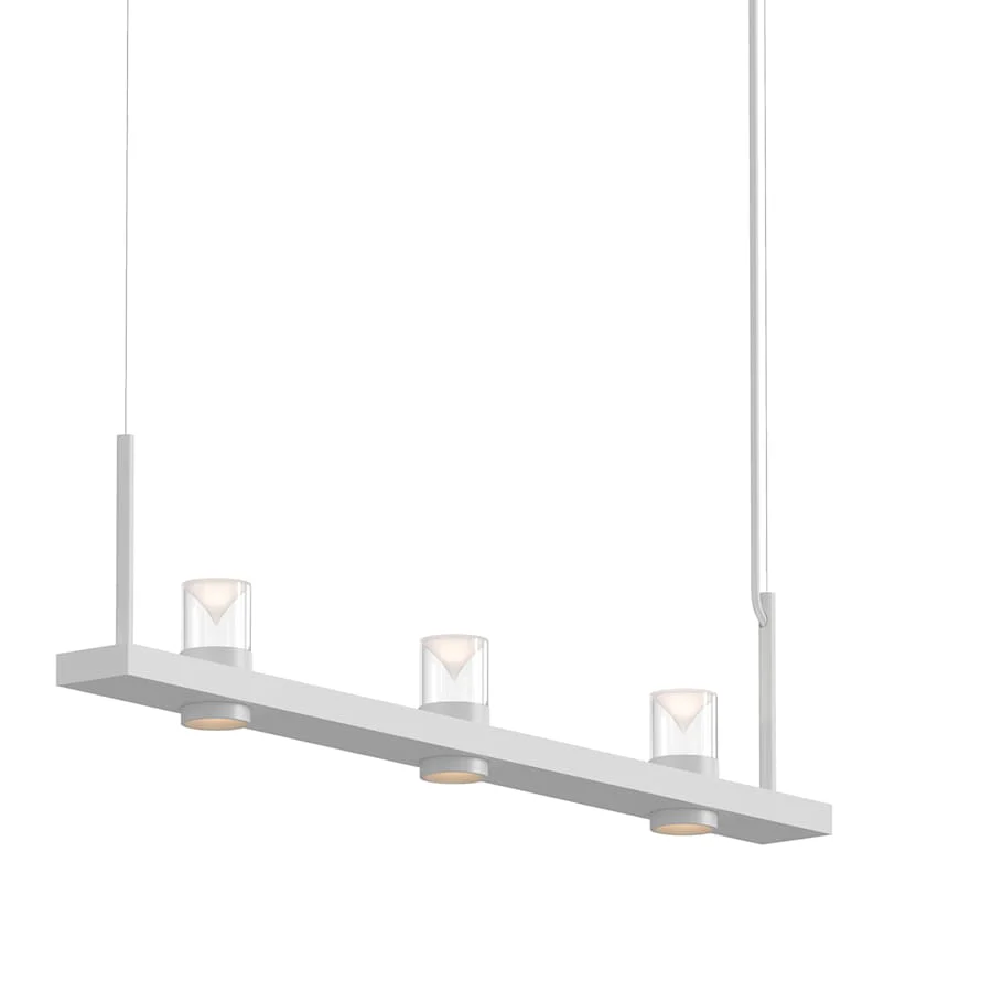 Sonneman Intervals 49" Wide Pillar Candle Linear Chandelier - Image 1