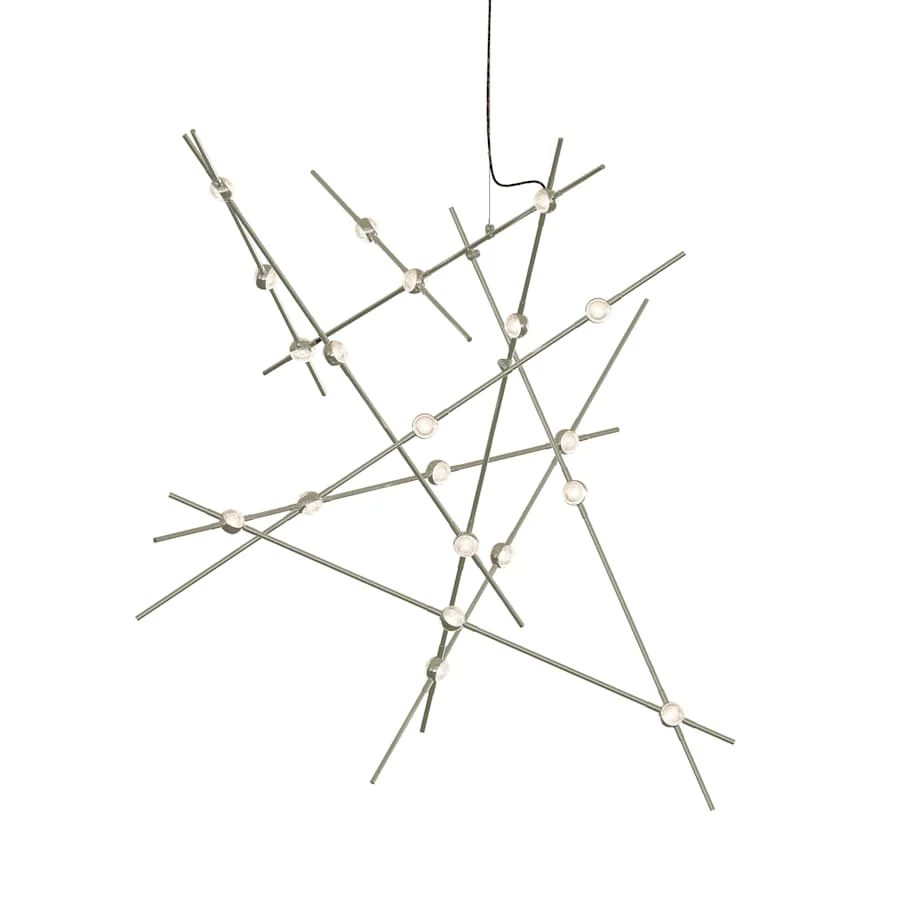 Sonneman Constellation Aquila Major 20 Light 37" Wide LED Abstract Pendant with Clear Acrylic Shades - Image 1