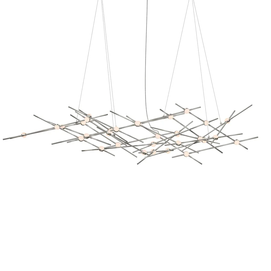 Sonneman Constellation Ursa Minor 25 Light 55" Wide LED Abstract Chandelier with White Acrylic Shades - Image 1