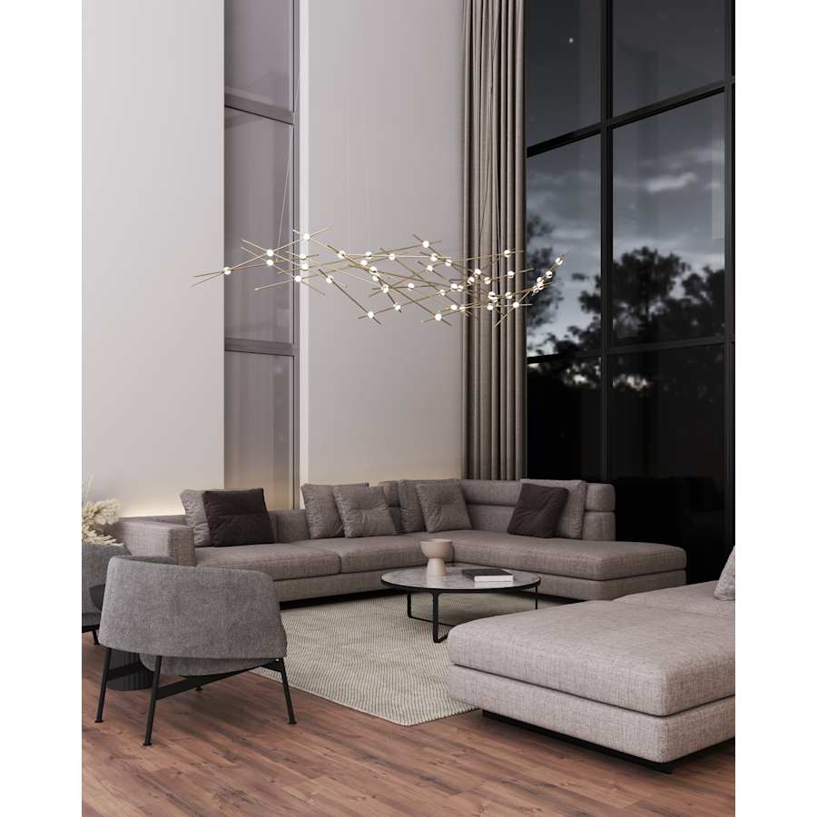 Sonneman Constellation Ursa Major 44 Light 93" Wide LED Abstract Chandelier - Image 2