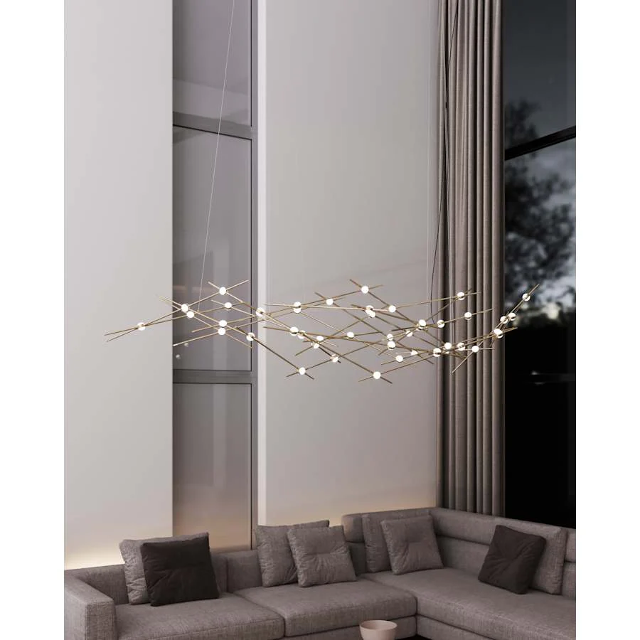 Sonneman Constellation Ursa Major 44 Light 93" Wide LED Abstract Chandelier - Image 3