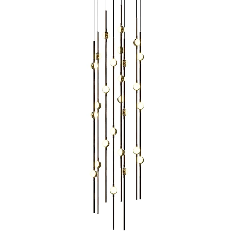 Sonneman Constellation 12" Wide Beaded Chandelier - Image 1