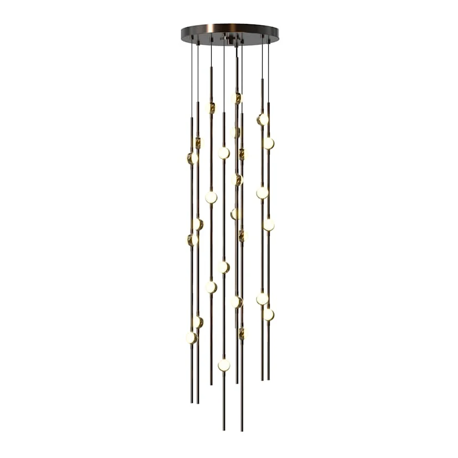 Sonneman Constellation 12" Wide Beaded Chandelier - Image 2