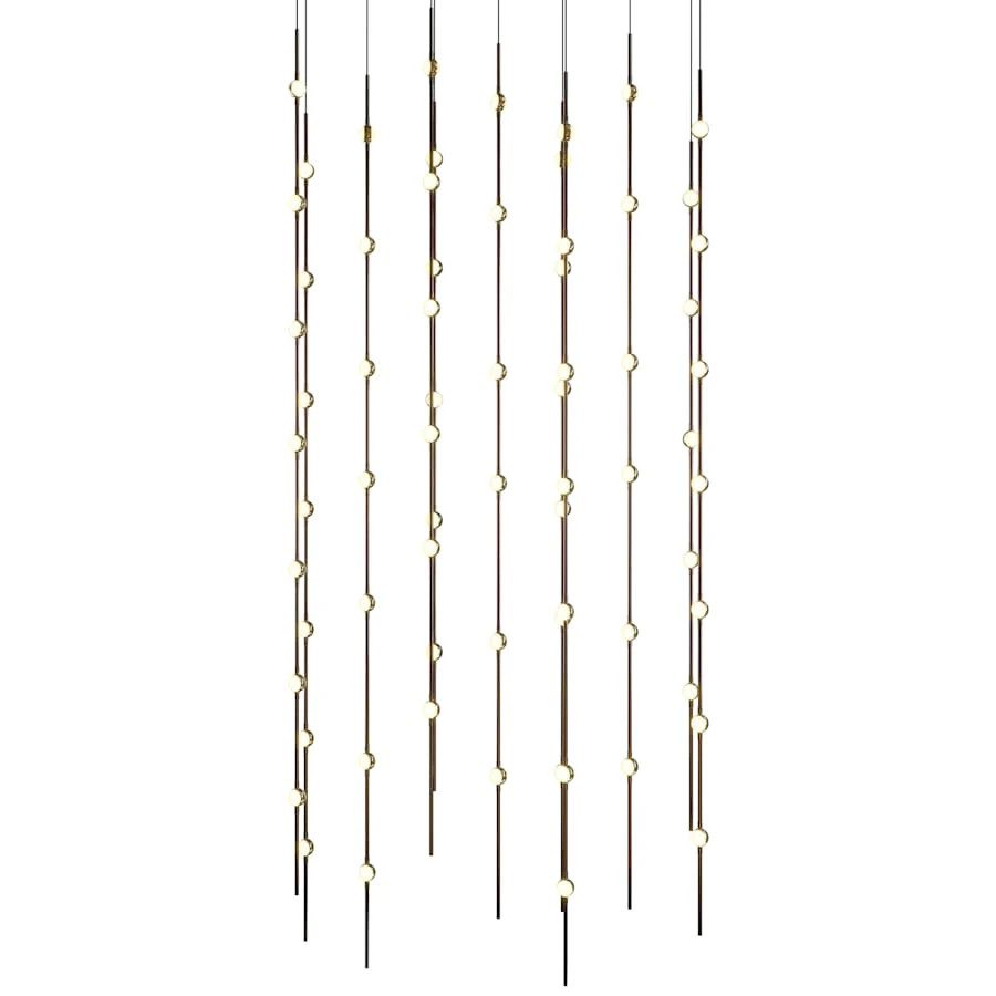 Sonneman Constellation 36" Wide Beaded Chandelier - Image 1