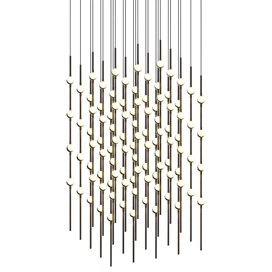 Sonneman Constellation 21" Wide Beaded Chandelier - Image 1