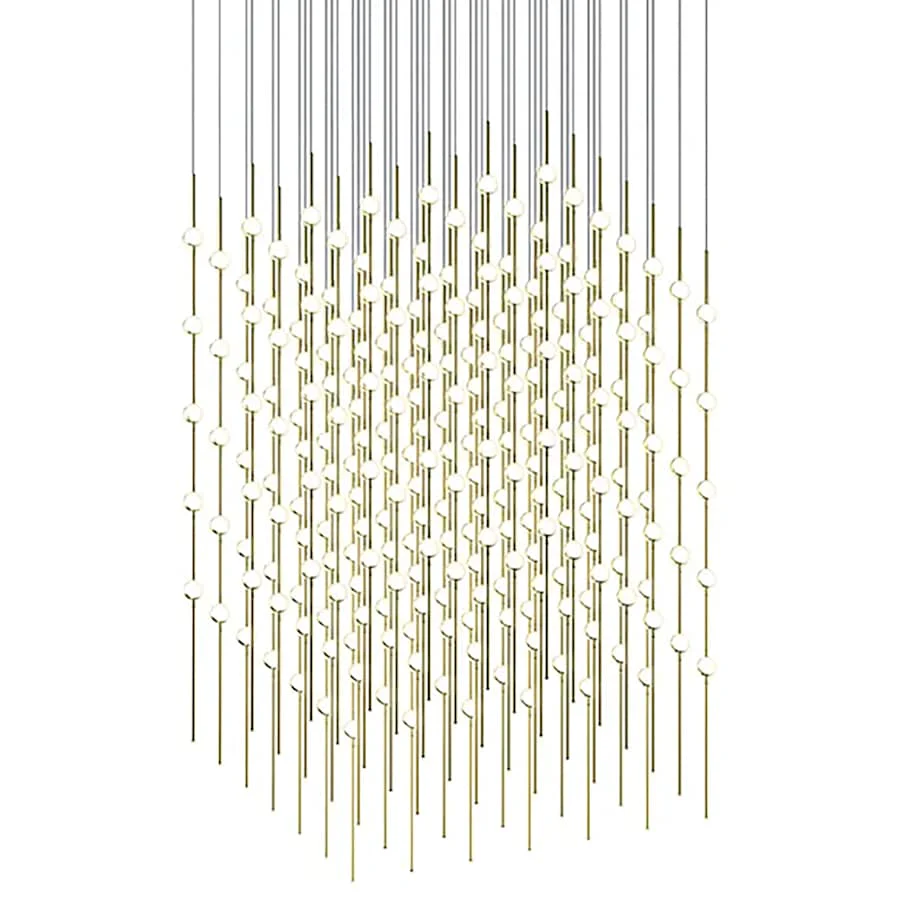 Sonneman Constellation Cosmic Cube 245 Light 30″ Wide LED Abstract Multi Light Pendant