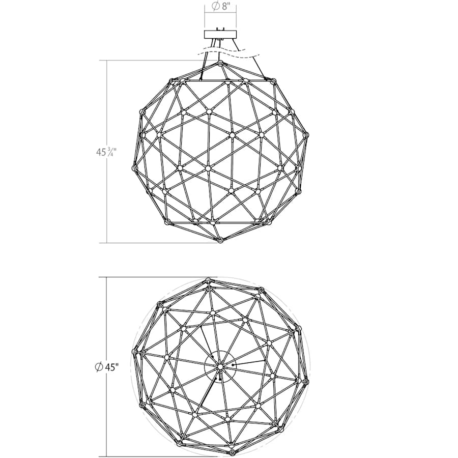 Sonneman Constellation Hedron LED Pendant - Image 3