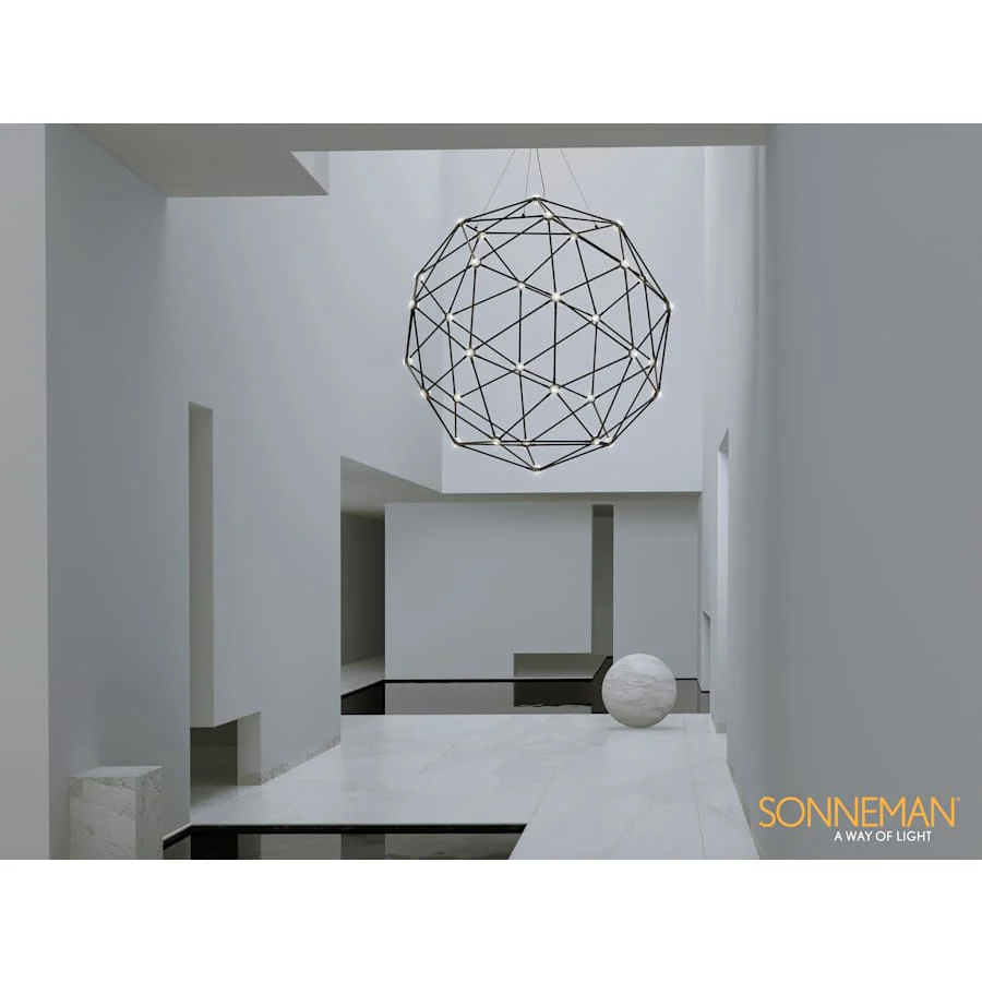 Sonneman Constellation 45" Wide Globe Chandelier - Image 2