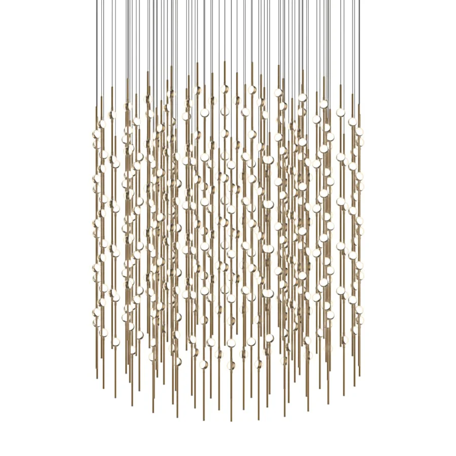 Sonneman Constellation Centaurus Cylinder 3 Light 48" Wide LED Abstract Chandelier - Image 3