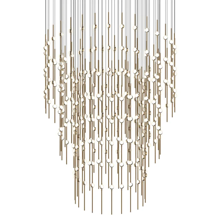 Sonneman Constellation Centaurus Pyramid 3 Light 48" Wide LED Abstract Chandelier - Image 3