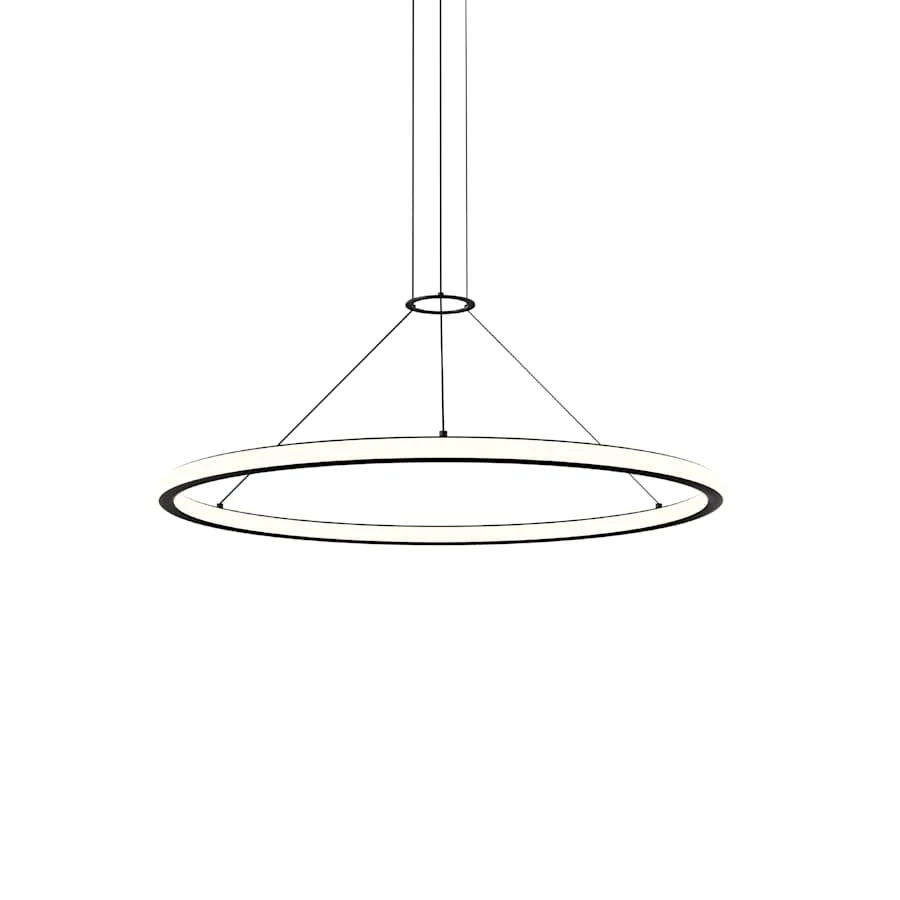 Sonneman Luna 38" Wide LED Ring Chandelier - 3000K - Image 1