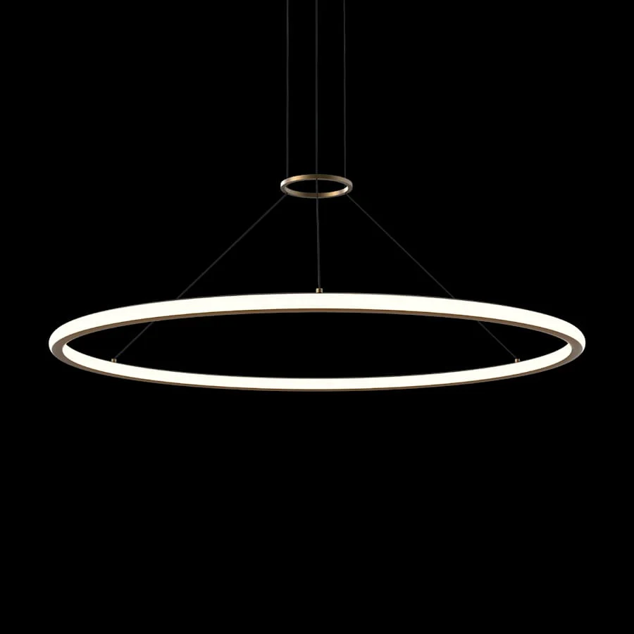 Sonneman Luna 50" Wide LED Ring Chandelier - 2700K - Image 2