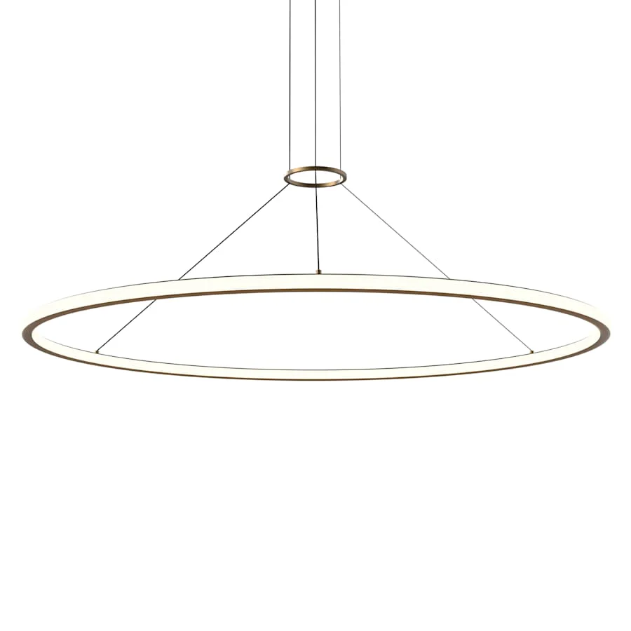 Sonneman Luna 62" Wide LED Ring Chandelier - 3000K - Image 1